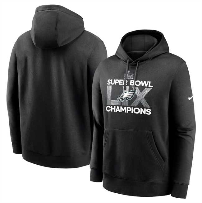 Men's Philadelphia Eagles Black Super Bowl LIX Champions Supplemental Pullover Hoodie,We sell and wholesale Men's Philadelphia Eagles Black Super Bowl LIX Champions Supplemental Pullover Hoodie on line form chian!